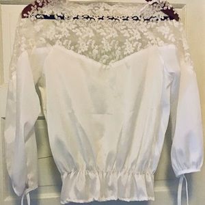 White lace blouse